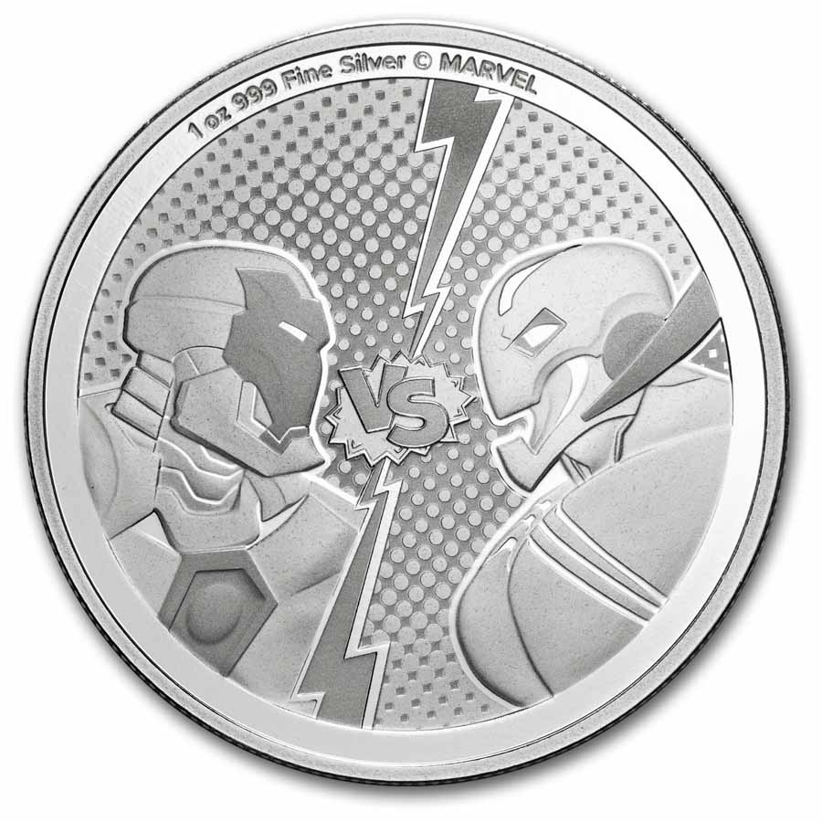 2025 Niue 1 oz Silver $2 Marvel Iron-Man vs Ultron | eBay